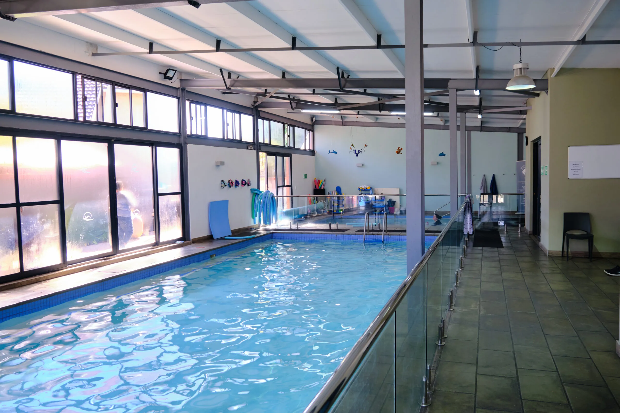 The heated therapy pool at Epstein Hunt Physiotherapy in Fairvale, Johannesburg
